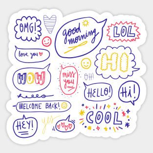 Speech Bubble Sticker